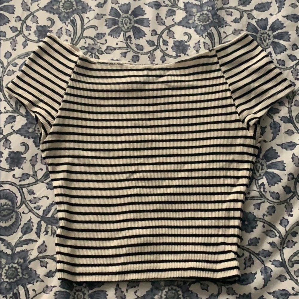 Brandy Melville striped crop top
